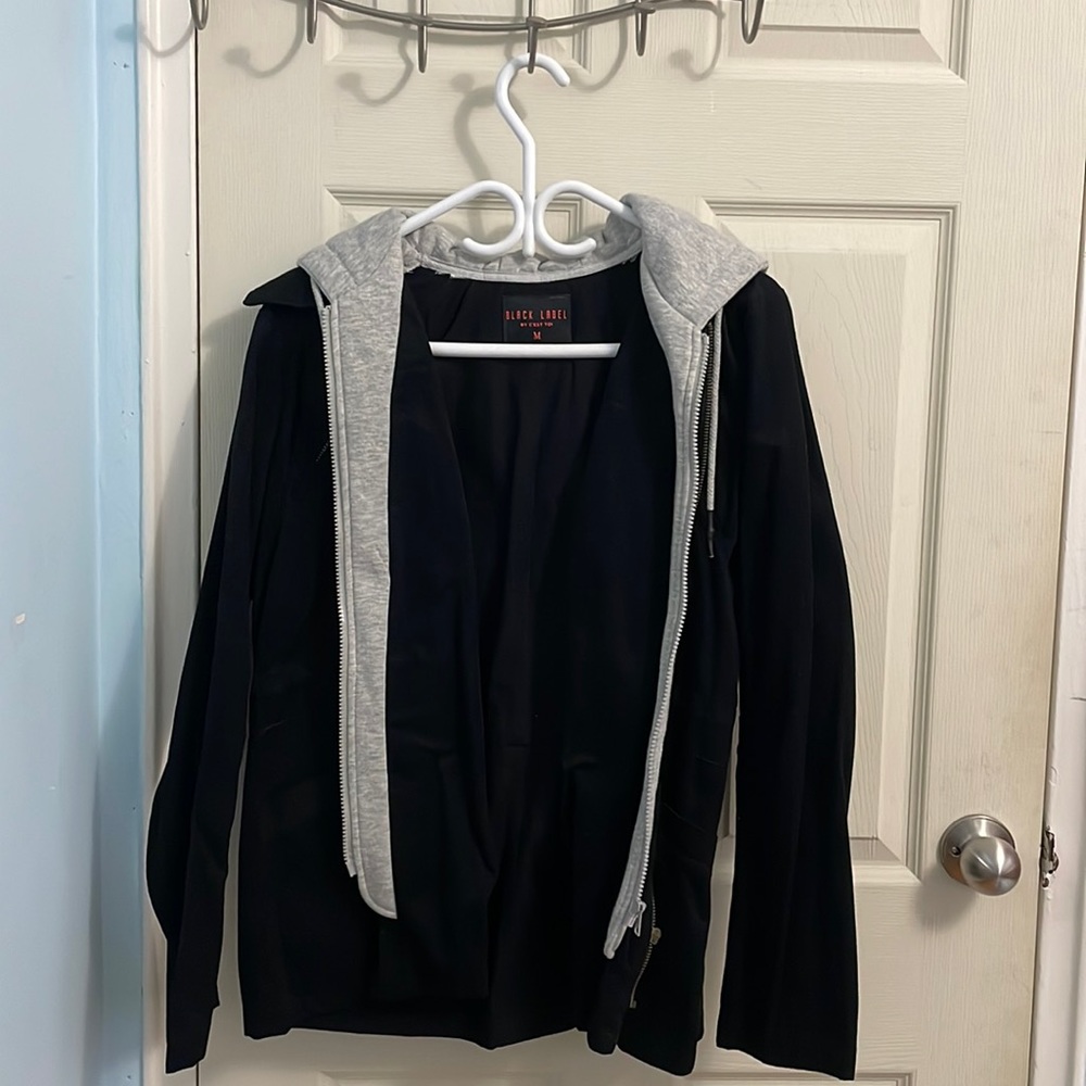 Black Label Hooded Utility Jacket